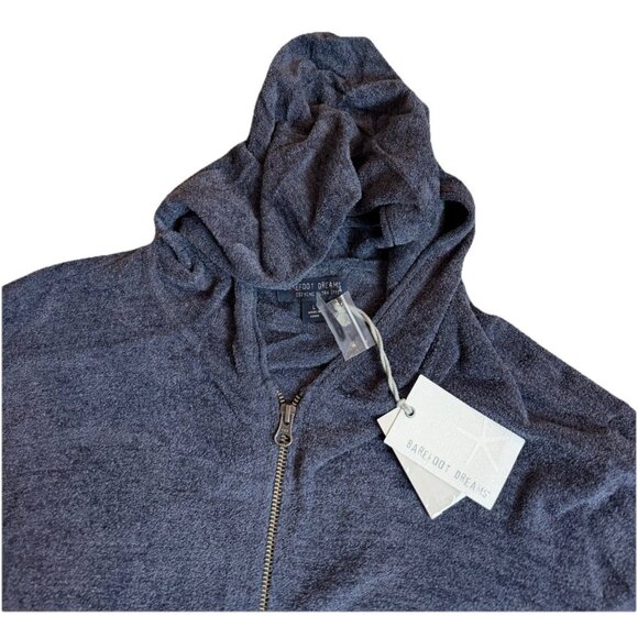 Barefoot Dreams Jacket Mens L CozyChic Ultra Lite Full Zip Hooded Jacket UNISEX - Picture 4 of 10